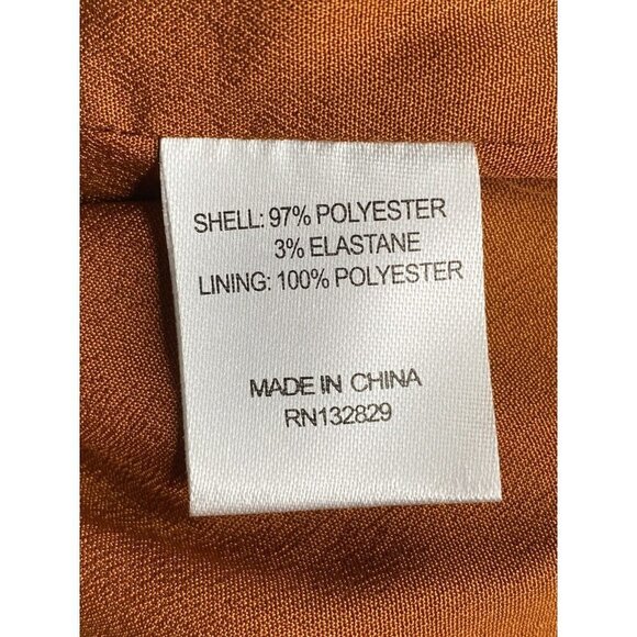 Privacy Please Woman's Curtis Mini Dress Brown Stripes Front Slit V-Neck SZ XXS‎ - Picture 6 of 9